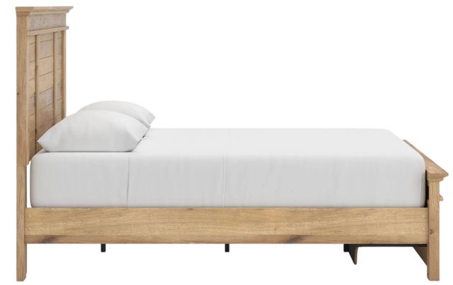 Signature Design by Ashley® Makidern Tan Queen Panel Storage Bed with 2-Drawer-3