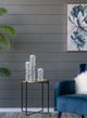 A & B Home Palisade White Medium Glass Candle Holder-3