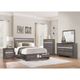 Mazin Furniture Luster Faux-Wood Eastern King Platform Bed-3
