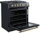 FORNO® Leonardo Espresso 30" Black Pro Style Gas Range-4