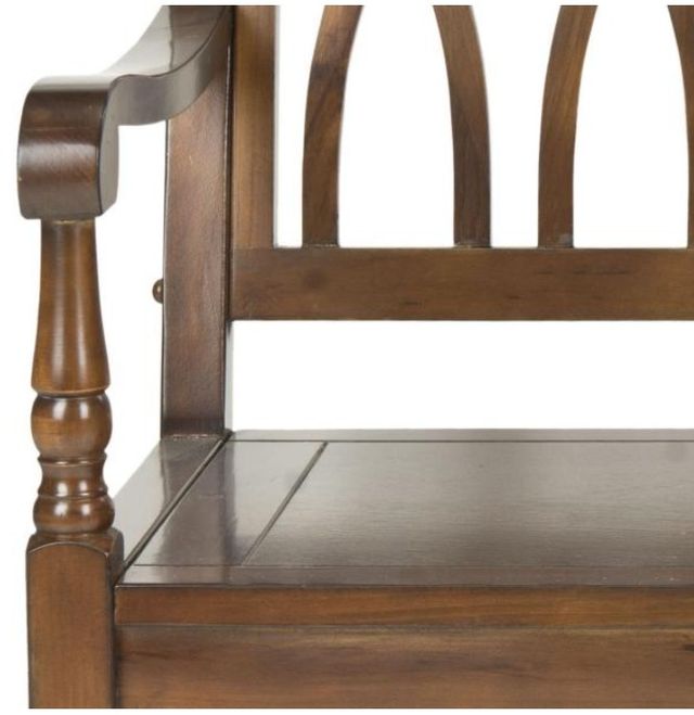 Safavieh Benjamin Dark Teak Bench-2