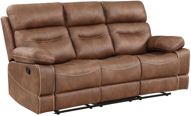 Steve Silver Co. Rudger Chestnut Manual Reclining Sofa-0