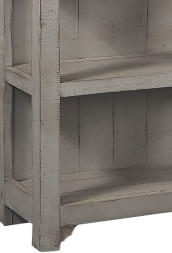 aspenhome® Reeds Farm Weathered Grey Open Bookcase-1