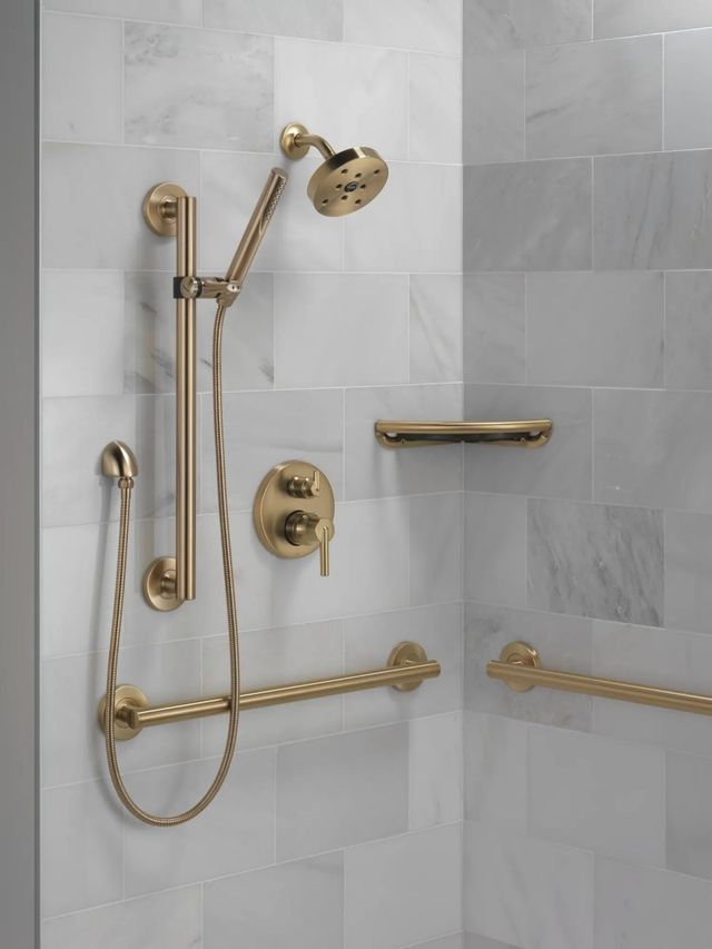 Delta Trinsic® Monitor® 14 Series Champagne Bronze Valve Trim with 3-Setting Integrated Diverter-1