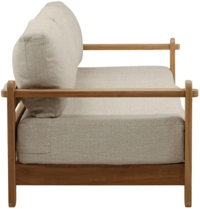 Dovetail Furniture Julie Fairfax Natural/Taupe Olefin/Wooden Outdoor Sofa-2