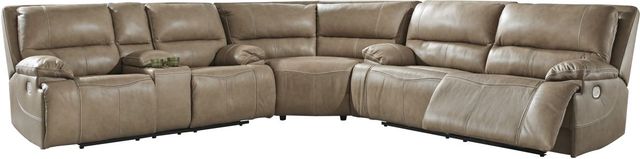 Signature Design by Ashley® Ricmen 3-Piece Putty Power Reclining Sectional-0