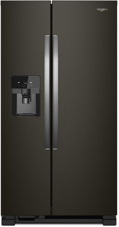 Whirlpool® 36 in. 24.6 Cu. Ft. Fingerprint Resistant Black Stainless Side-by-Side Refrigerator