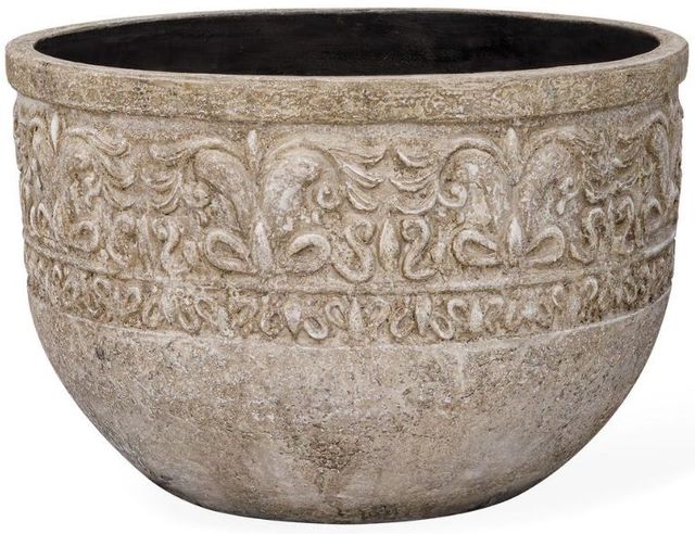 Uttermost® Regalia Weathered Stone-Like Indoor-Outdoor Planter-0