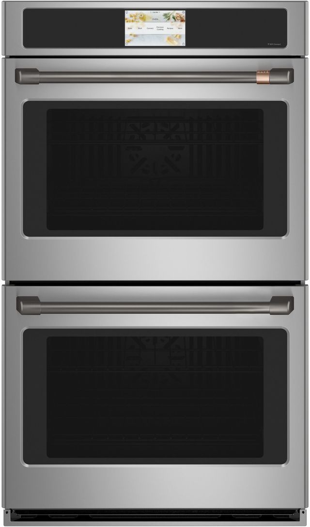 Café™ 27" Brushed Black Two Wall Oven Handle Kit-1