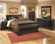 Signature Design by Ashley® Huey Vineyard 4-Piece Black Full Youth Sleigh Bed Set-5