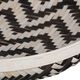 A & B Home 3-Piece Black/White Round Woven Bamboo Tray Set-3