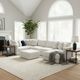 iAmerica Aviator Chalk 5pc Right Arm Chaise Sectional-1