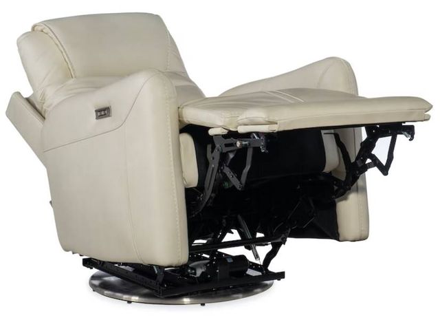 Hooker® Furniture RC Steffen Aline Snow Swivel Power Recliner with Power Headrest-4