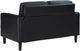 Coaster® Ruth Black Upholstered Track Arm Loveseat-4