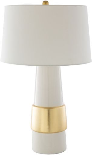 Surya Lolani White Table Lamp-0