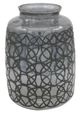 A & B Home Silver Abyss Etched Vase-0