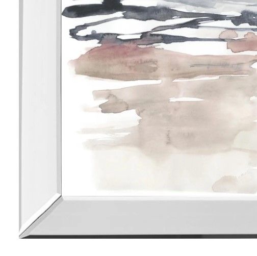 Classy Art Tiered Horizon Line II by Jennifer Goldberger Mirrored Frame Wall Art-1