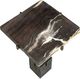 Uttermost® Rowman Woodtone End Table with Gold Base-4