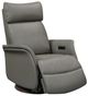 Leather Italia™ Royce Tracy Gray Power Swivel Glider Recliner-0