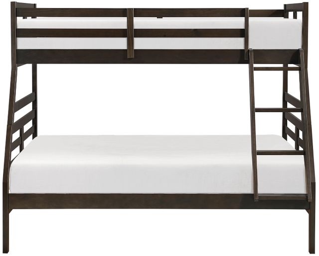 Homelegance® Darden Dark Brown Twin over Full Youth Bunk Bed-3