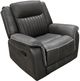 American Wholesale Furniture Eclipse Charcoal Manual Glider Recliner-0