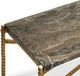 Currey & Company Flying Gold Stone Top Console Table with Gold Metal Frame-4