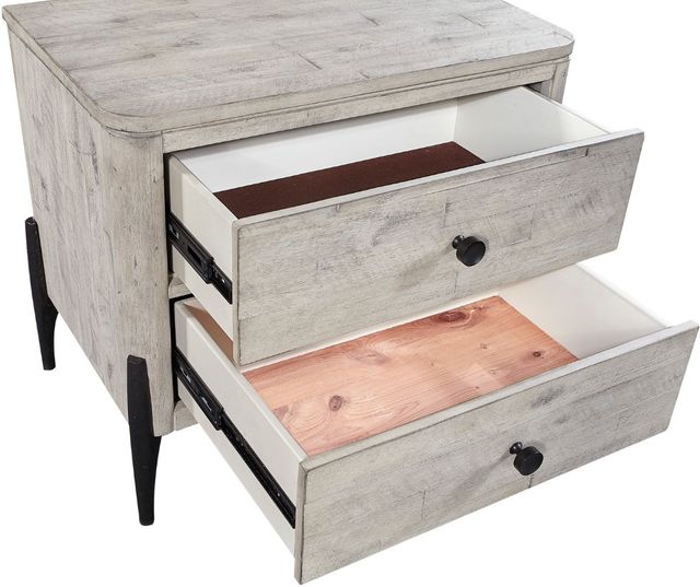 aspenhome® Zane Parchment 2-Drawer Nightstand-2