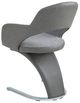 Mazin Furniture London Chrome/Gray Side Chair-4
