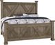Artisan & Post by Vaughan-Bassett Cool Rustic Stone Gray Queen Panel X Bed-0