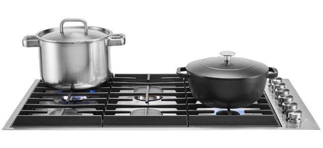 JennAir® 36" Stainless Steel Natural Gas Cooktop-1