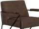 International Furniture Direct Lotus Brown/Blacksmithing Matte Black Accent Chair-3