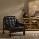 Four Hands Halston Brown/Heirloom Black Chair-1