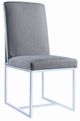 Coaster® Mackinnon 2-Piece Grey/Chrome Upholstered Side Chairs-0