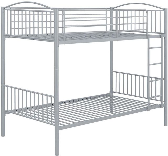 Coaster® Anson Silver Twin/Twin Youth Bunk Bed -0