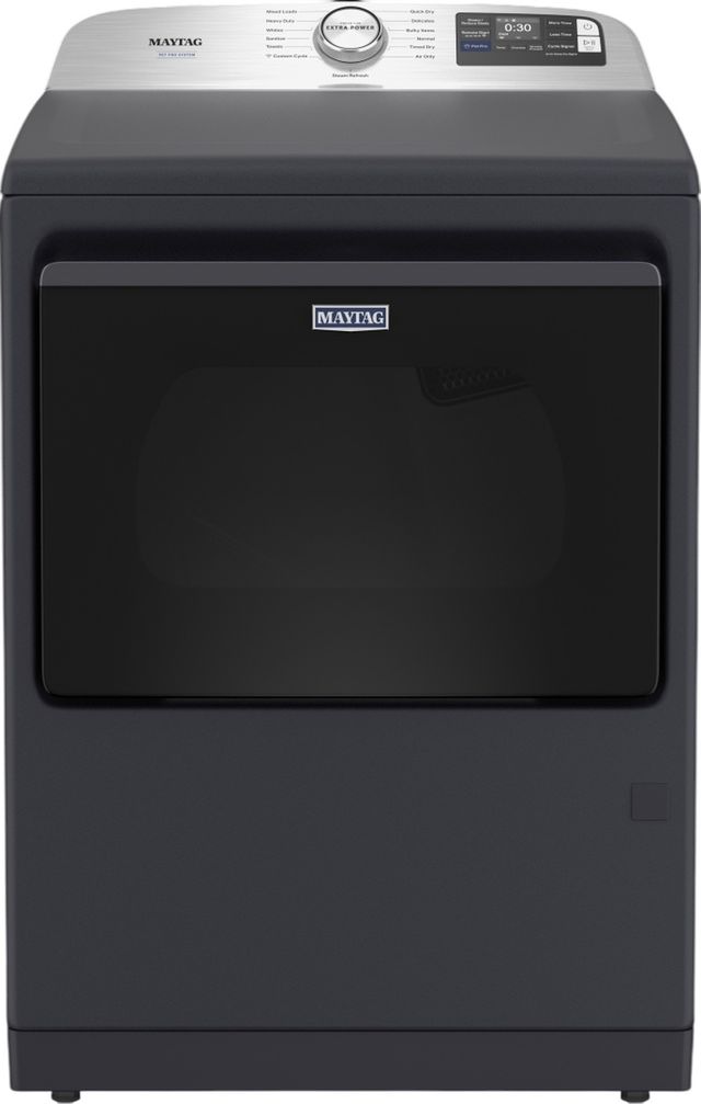 Maytag® Pet Pro Midnight Steel Top Load Washer & Electric Dryer Laundry Pair-2
