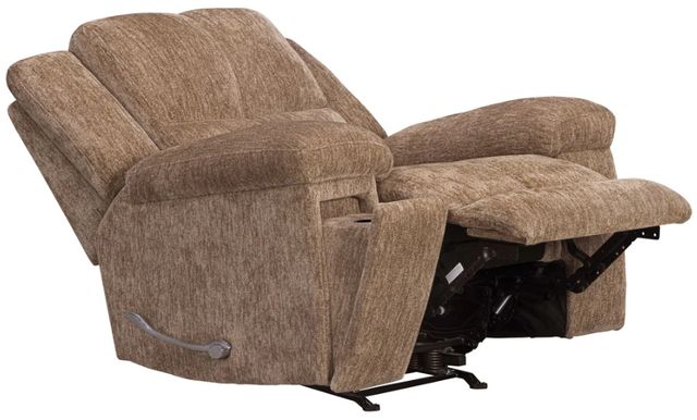 Parker House® Bronco Plush Tobacco Manual Rocker Recliner-1