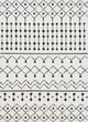 Surya Moroccan Shag Charcoal/Off-White 4'x6' Area Rug-0