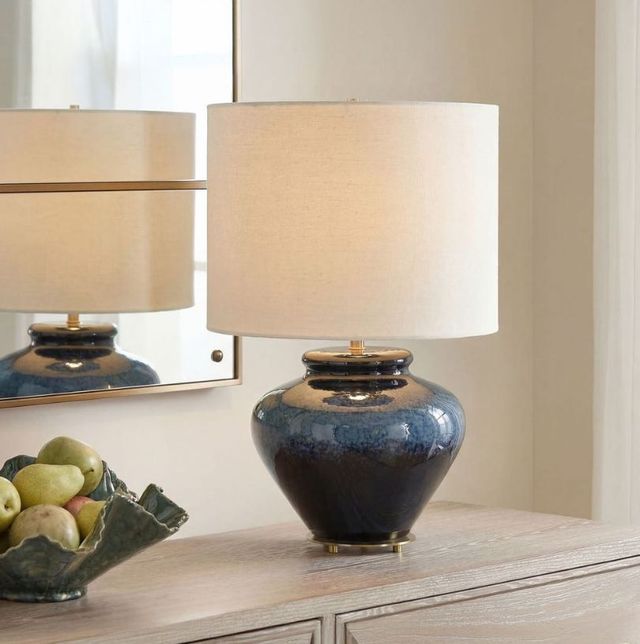 Uttermost® Andrus Blue Glaze Table Lamp-1