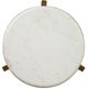 Furniture Classics LaBelle White Side Table with Antique Gold Base-2