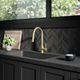 ZLINE Autograph Edition Gemini Champagne Bronze Pull Down Single Handle Kitchen Faucet-2