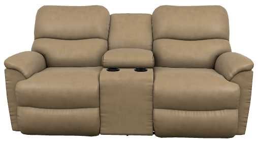 La-Z-Boy® Trouper Silt Manual Reclining Loveseat with Console-1