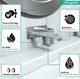 Hansgrohe Metris Chrome 1.2 GPM Wall-Mounted Single-Handle Faucet Trim-2