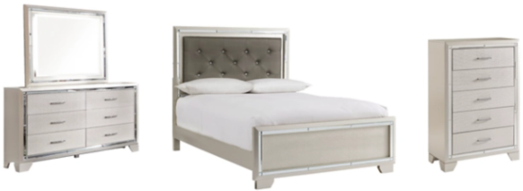 Signature Design by Ashley® Lonnix 3-Piece Silver Full Panel Bed Set-0