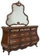 Michael Amini® Platine De Royale™ Light Espresso Dresser and Mirror-0