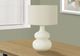 Monarch Specialties Inc. 25"H Cream Ceramic Table Lamp-4