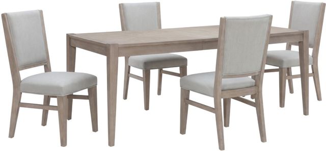 Liberty Furniture Brentwood Place 5-Piece Sandstone/Taupe Pedestal Dining Set-0