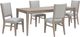 Liberty Furniture Brentwood Place 5-Piece Sandstone/Taupe Pedestal Dining Set-0