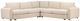 Dovetail Furniture Araceli 3-Piece Light Brown/Topanga Oat L-Shaped Sectional-0