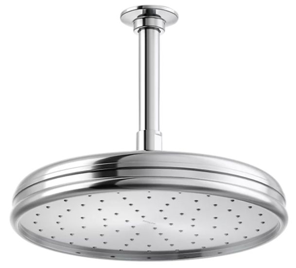 KOHLER® Polished Chrome 2.5 GPM Traditional 10" Single-Function Rainhead-0