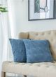 A & B Home Blue Cable Knit Throw Pillow-1